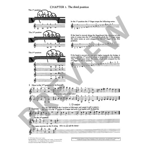 The Doflein Method Volume 3 - Second And Third Positions Violin Book