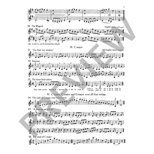 The Doflein Method Volume 3 - Second And Third Positions Violin Book
