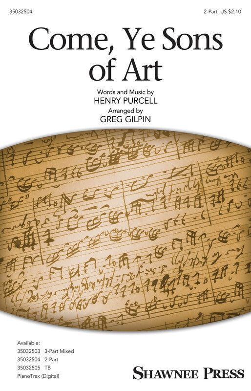 Come Ye Sons Of Art 2 Part Vocal Sheet Music