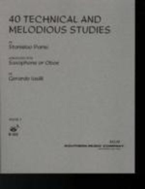 Parisi - 40 Technical & Melodious Studies Bk 1 No 1-22 Sax
