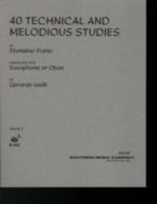 Parisi - 40 Technical & Melodious Studies Bk 1 No 1-22 Sax