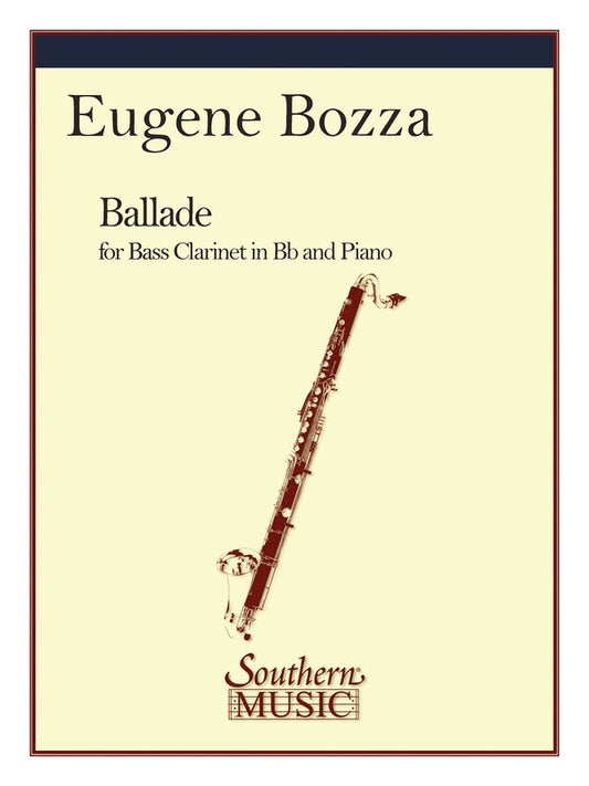 Bozza - Ballade For Bass Clarinet (Pod)