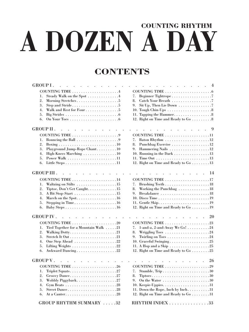 A Dozen A Day - Counting Rhythm For All Instruments Book/Ola