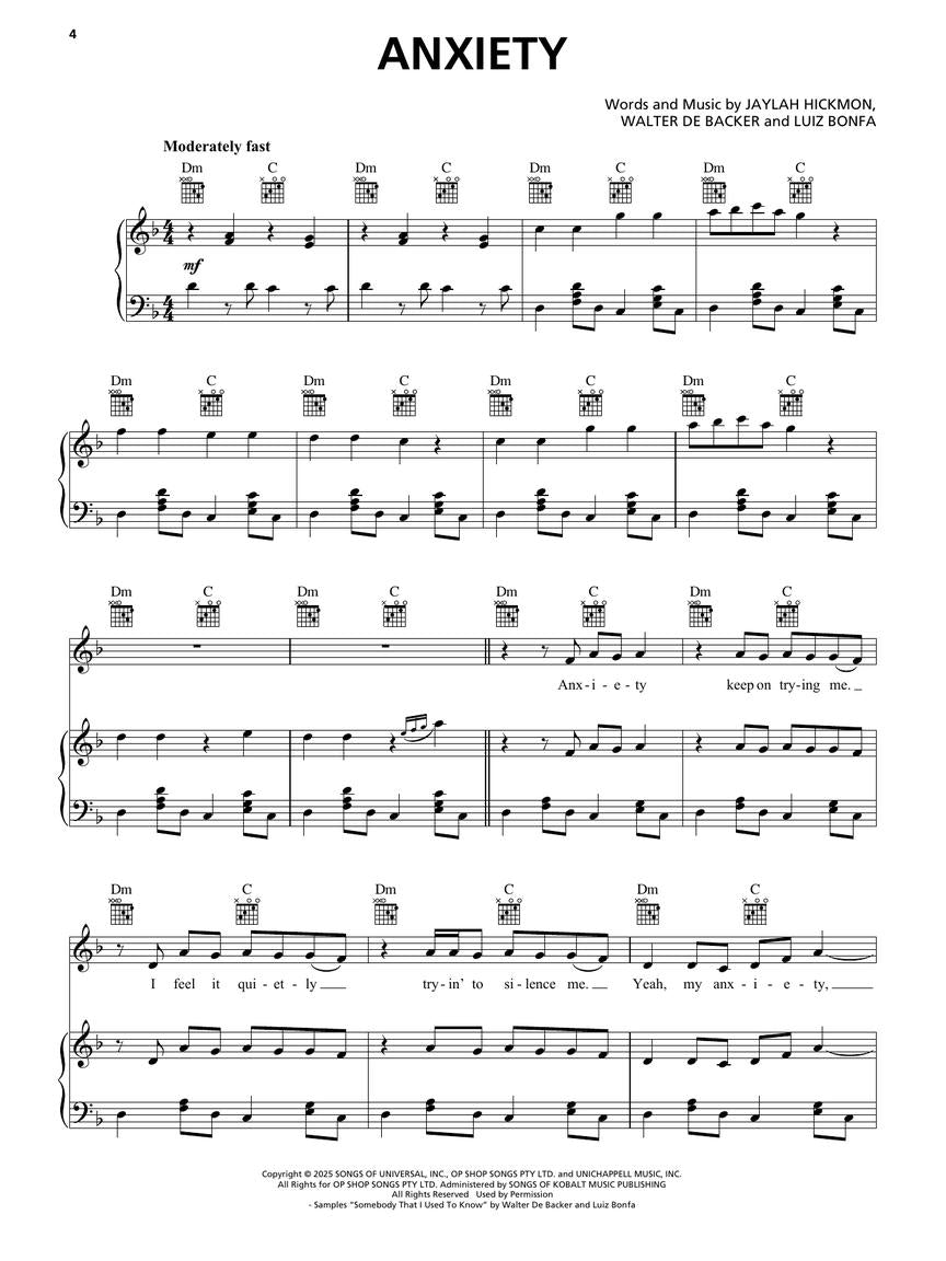 Viral Hits 2025- Piano/Vocal/Guitar Songbook (17 Hit Songs)