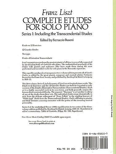 Liszt - Complete Etudes Series 1 Piano