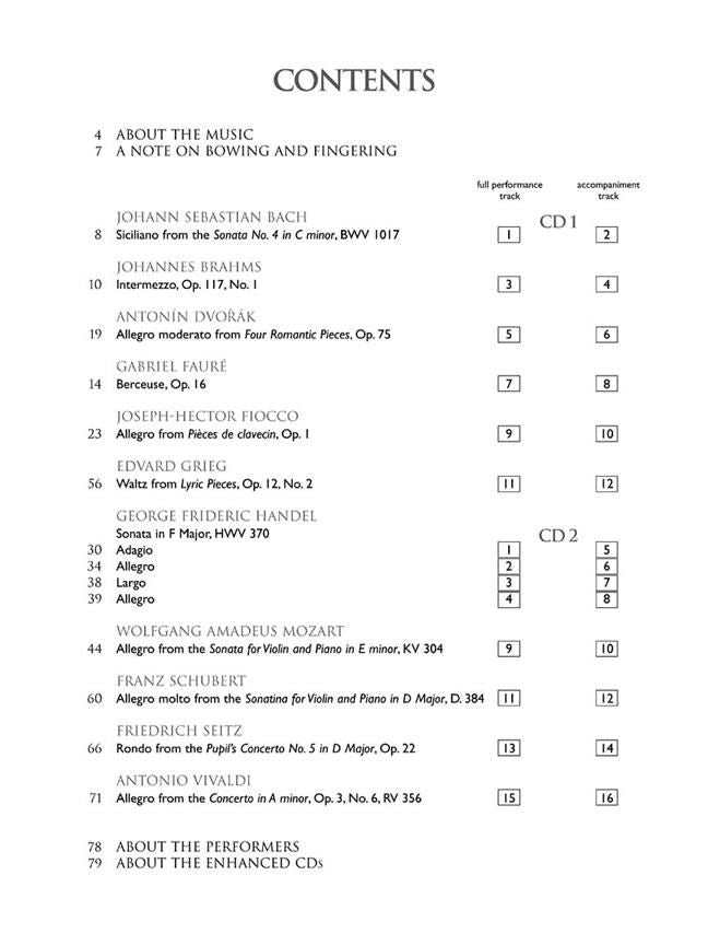 The Violin Collection Intermediate Level Book/Ola - 11 Pieces by 11 Composers
