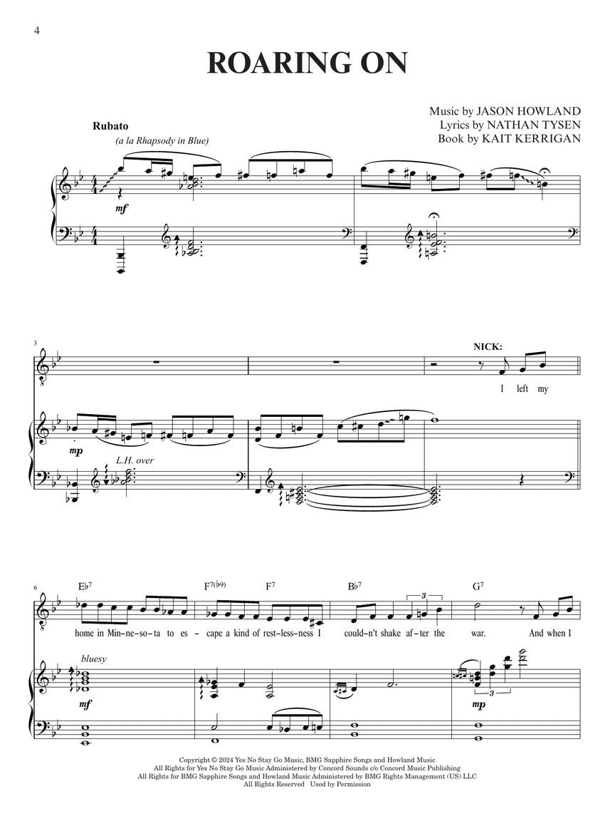 The Great Gatsby - A New Musical Vocal Selections Piano/Vocal Songbook (New)