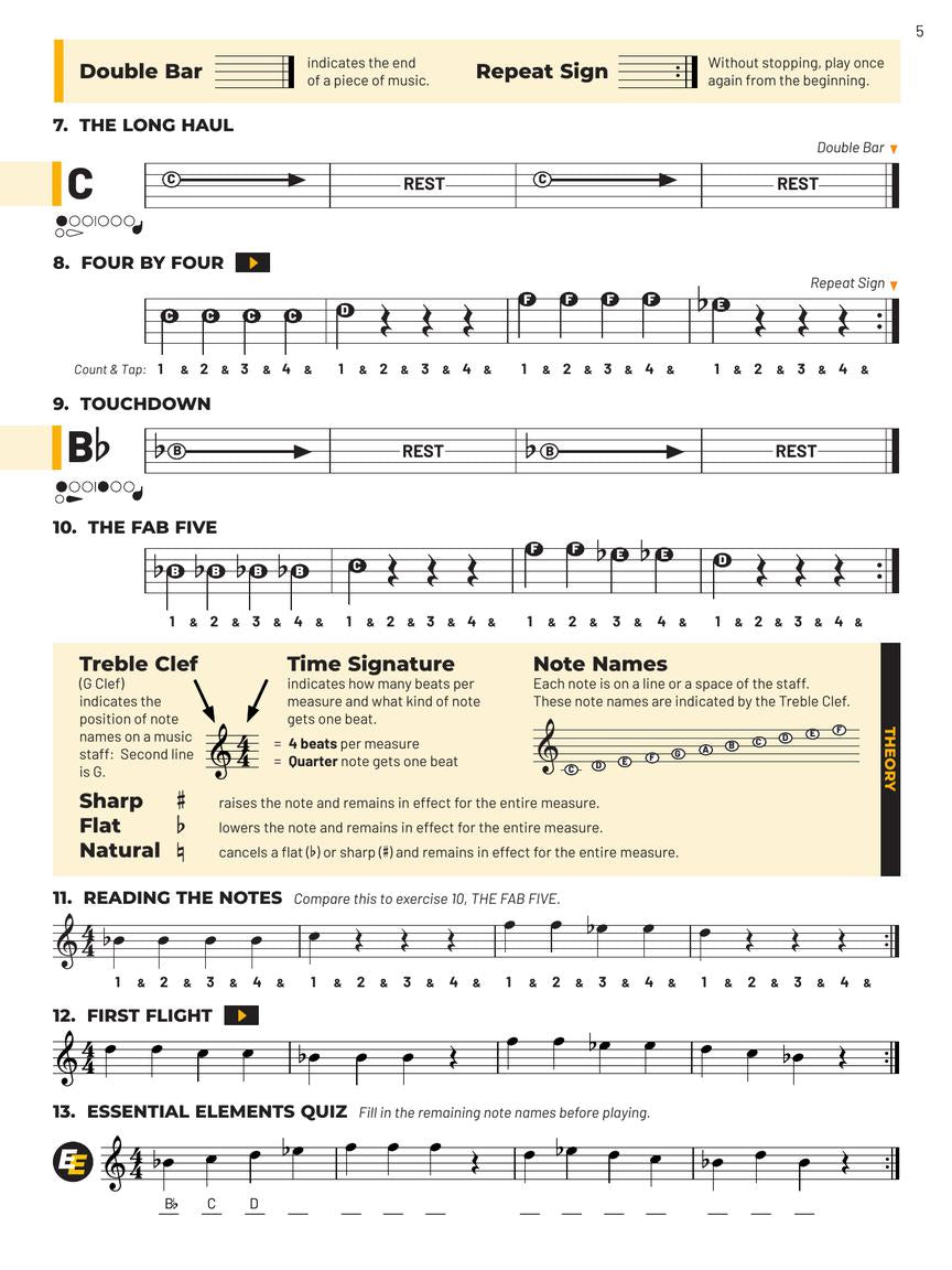 Essential Elements For Band Flute Book 1 (Book/Olm) - New Edition Release 2025