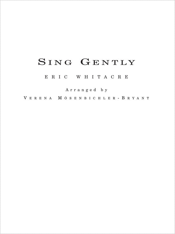 Sing Gently For Flexible Wind Band Sc/Pts