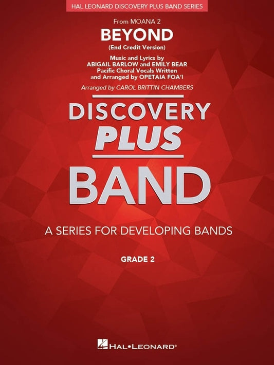 Beyond (End Title Version) Moana 2 Concert Band Concert Band Level 2 Score/Parts