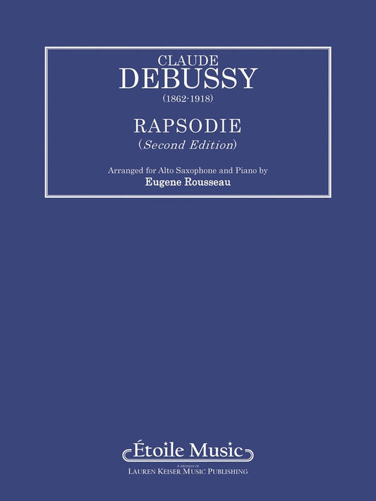 Debussy - Rhapsody Alto Sax/Piano Arr Rousseau