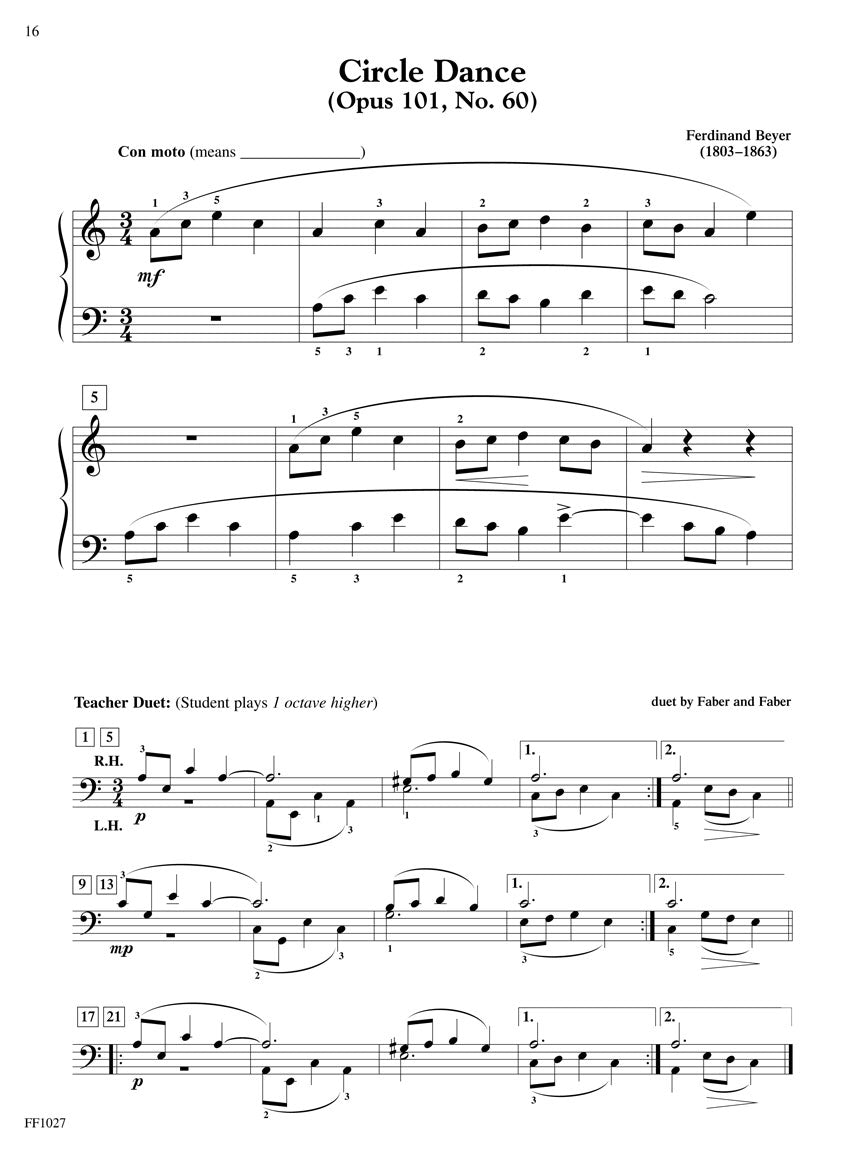 Faber Preparatory Piano Literature - Original Classics Elementary Book