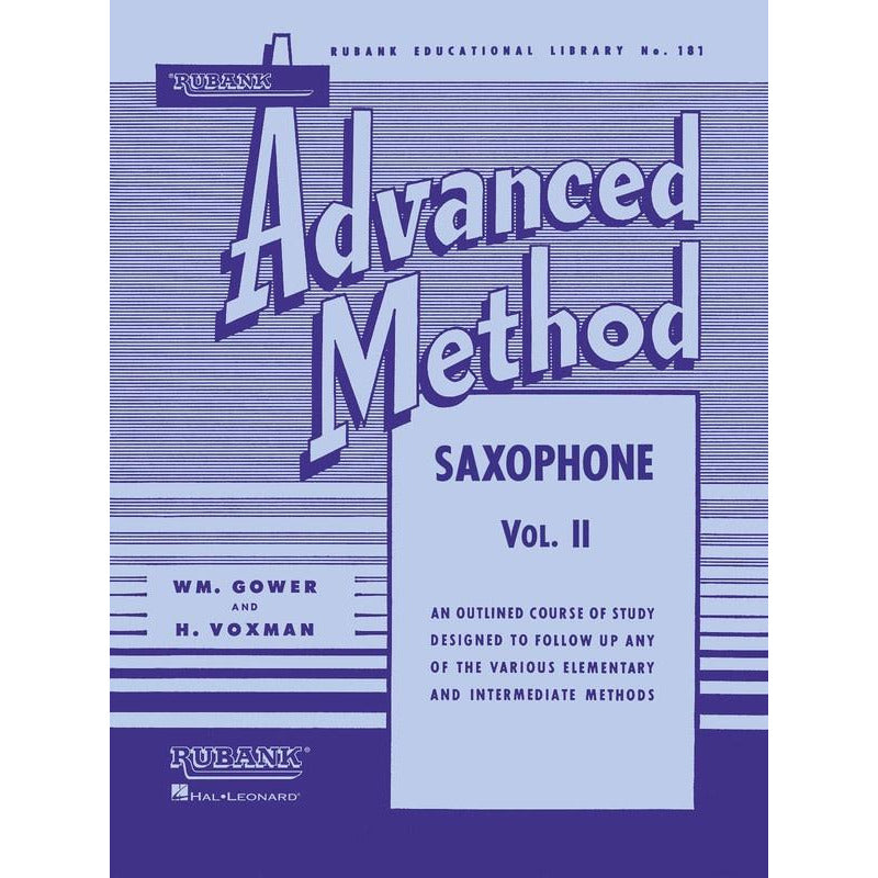 RUBANK ADVANCED METHOD SAXOPHONE VOL 2 - Music2u