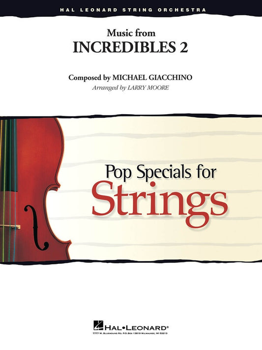 Music From The Incredibles 2 So3-4 Sc/Pts