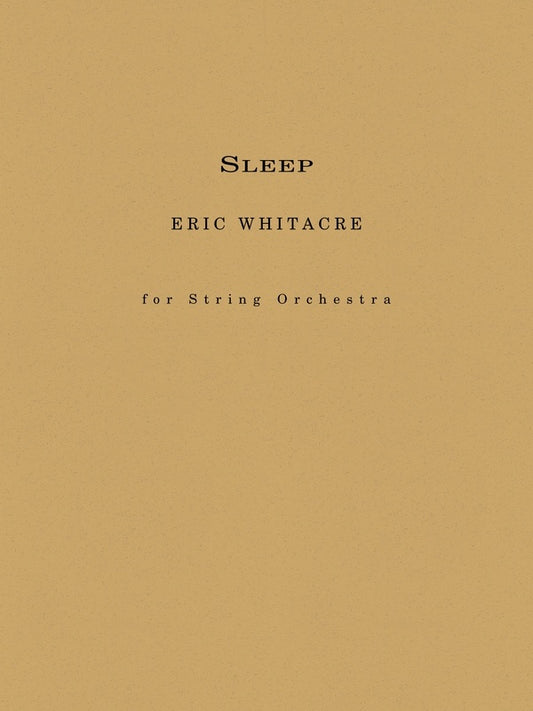 Sleep For String Orchestra Sc/Pts