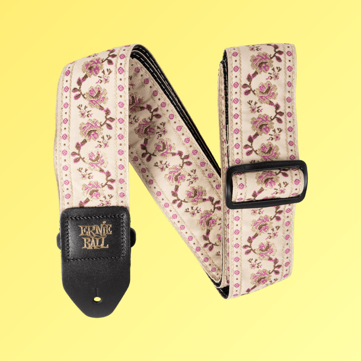 Ernie Ball Classic Jacquard Guitar/Bass Strap - Winding Rose (New)