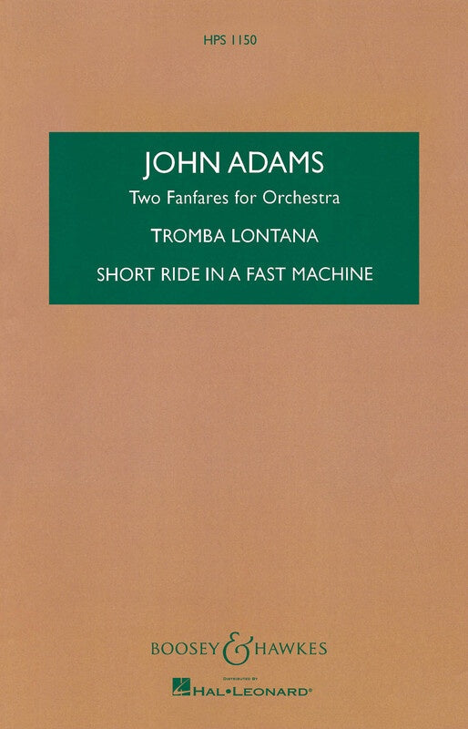Adams - 2 Fanfares For Orchestra Study Score