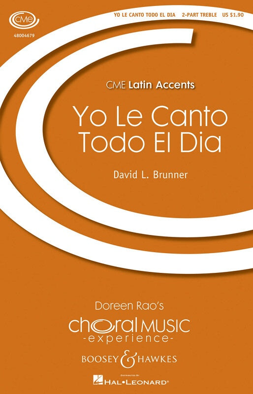 Yo Le Canto Todo El Dia 2 Part Vocal Sheet Music