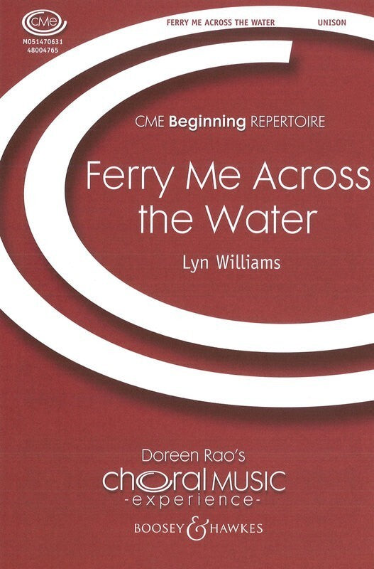 Ferry Me Across The Water Unison Vocal Sheet Music