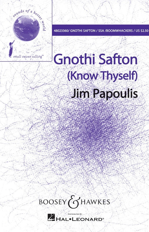 Gnothi Safton (Know Thyself) SSA Vocal Sheet Music