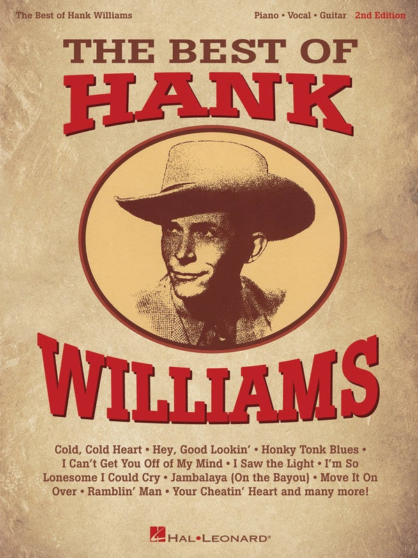 Best Of Hank Williams PVG 2nd Edition Book