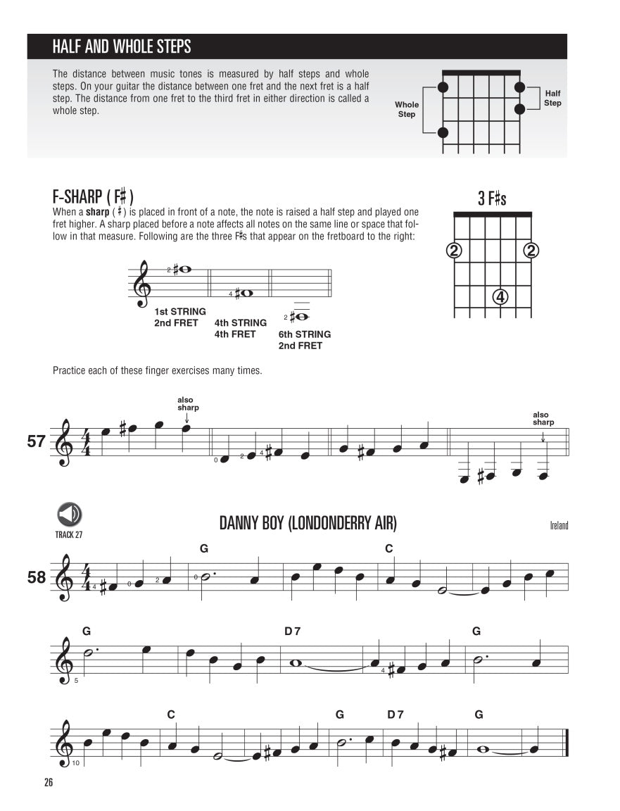 Hal Leonard Left Handed Guitar Method - Book 1 (Book/Ola)