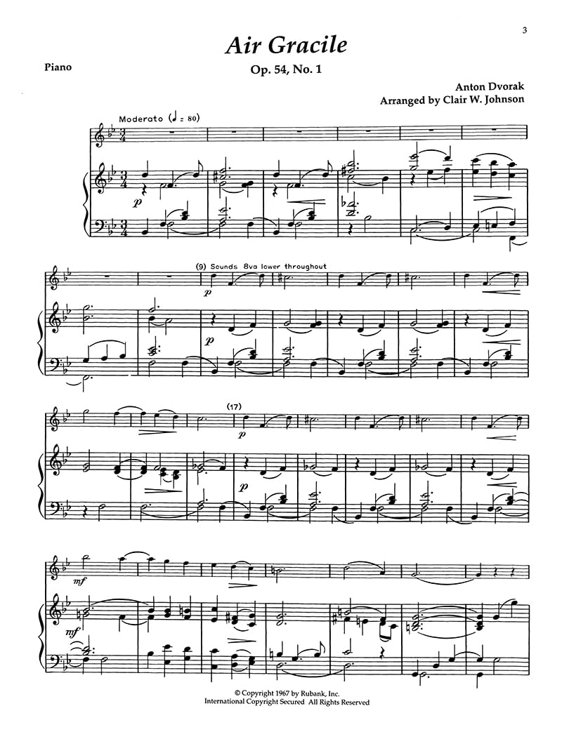 Rubank Book Of Alto Saxophone Solos - Book and Online Audio (10 Solos)