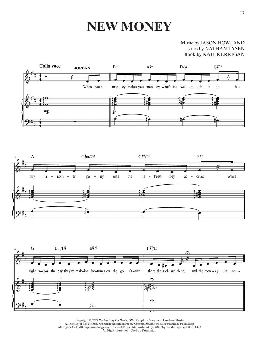 The Great Gatsby - A New Musical Vocal Selections Piano/Vocal Songbook (New)