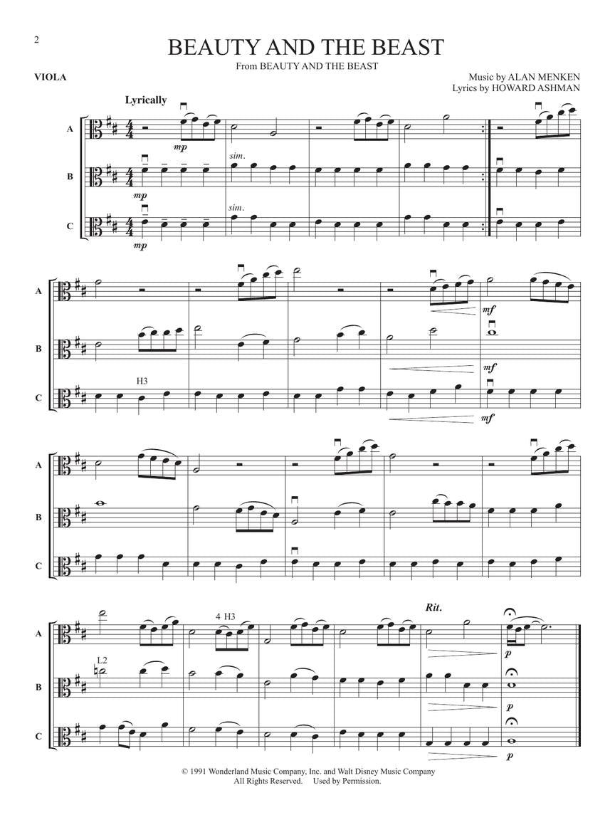 Flex-Pops for Strings Disney - Viola Book (Arranged as Trios, Duets and Solos)