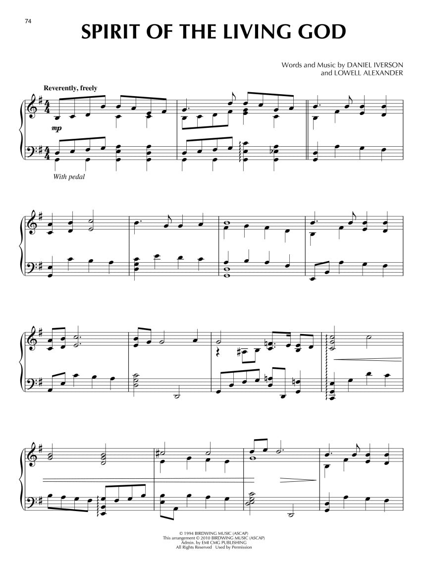 Seasonal Sunday Solos For Piano Book - 24 Selections