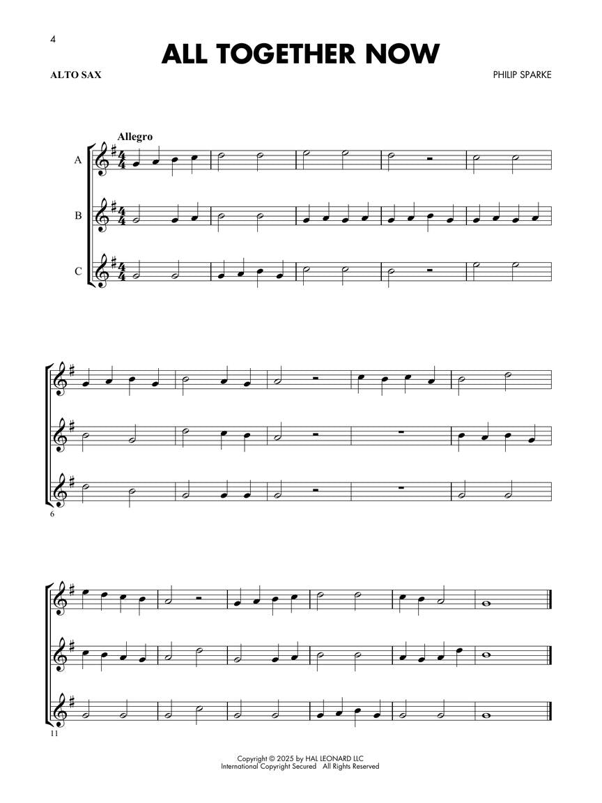 Essential Elements Flex Trios - Alto Saxophone Edition Book