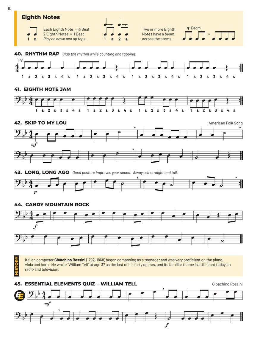Essential Elements For Band Baritone Bass Clef Book 1 (Book/Olm) - New Edition Release 2025