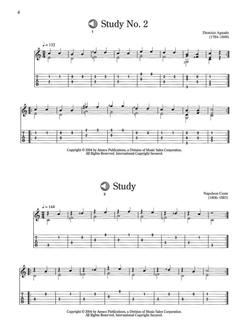 50 Easy Classical Guitar Pieces Tab Book and Audio