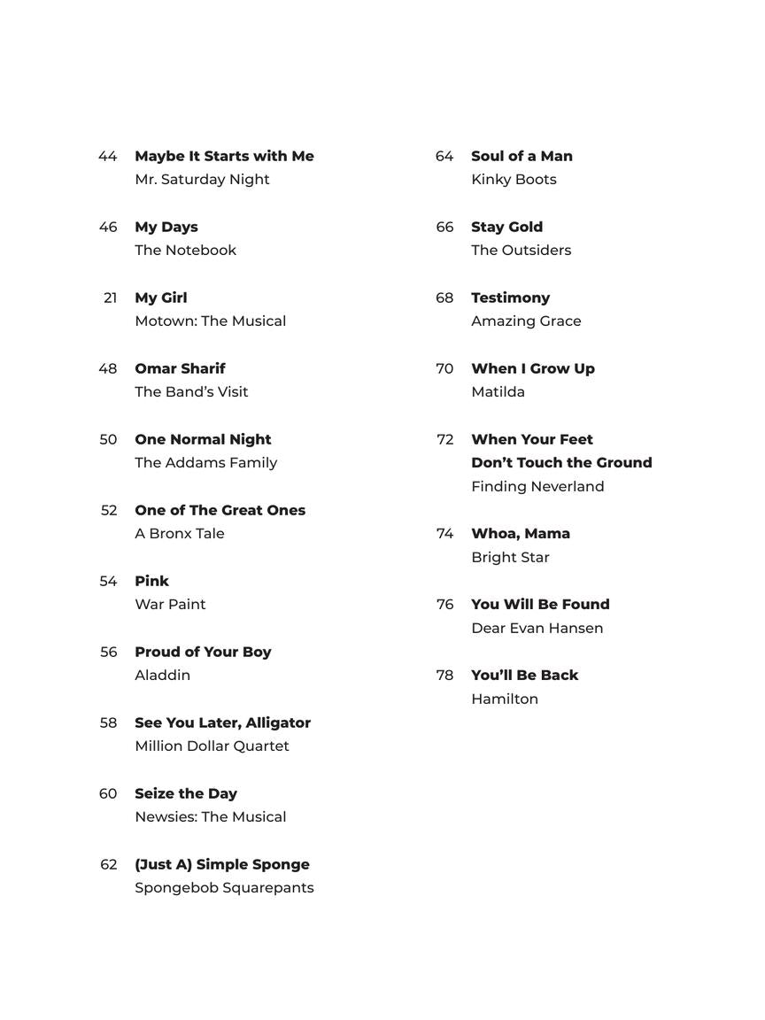 Contemporary Broadway Super Easy Songbook