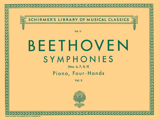 Beethoven - Symphonies Bk 2 No 6-9 Piano Duet