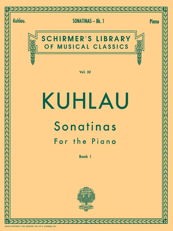 Kuhlau - Sonatinas Bk 1 For Piano