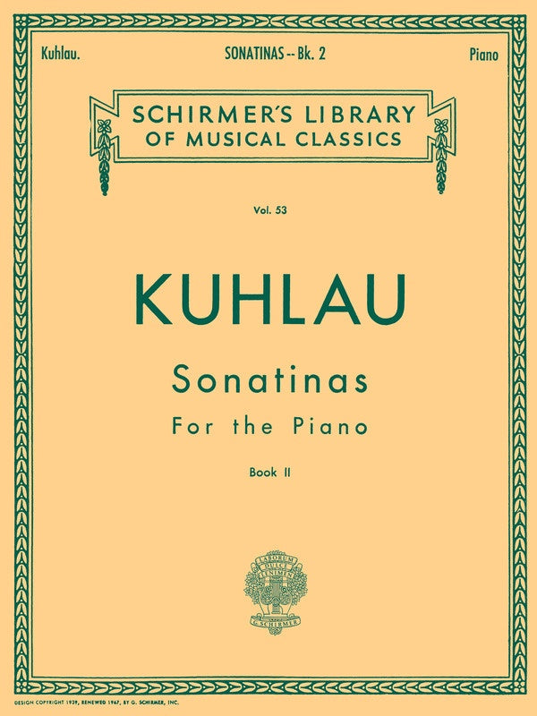 Kuhlau - Sonatinas Bk 2 For Piano