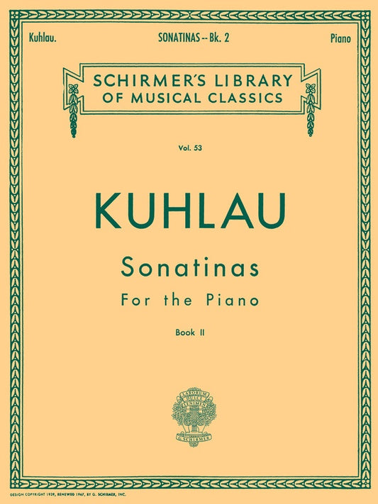 Kuhlau - Sonatinas Bk 2 For Piano