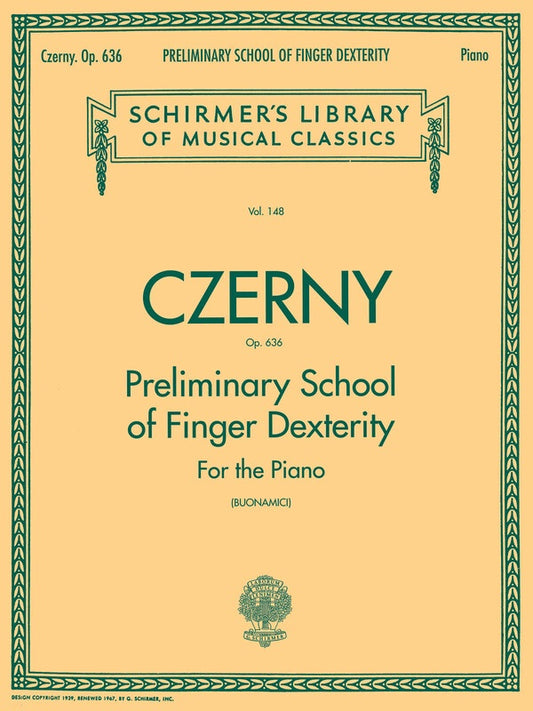 Czerny - Preliminary School Of Finger Dexterity Op 636