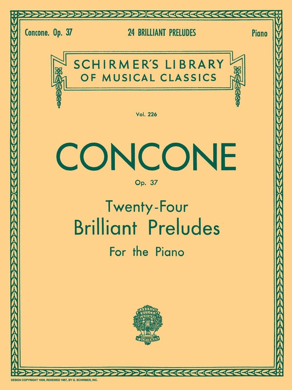 Concone - 24 Preludes Op 37 For Piano