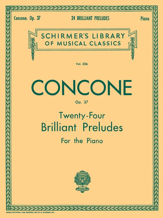 Concone - 24 Preludes Op 37 For Piano