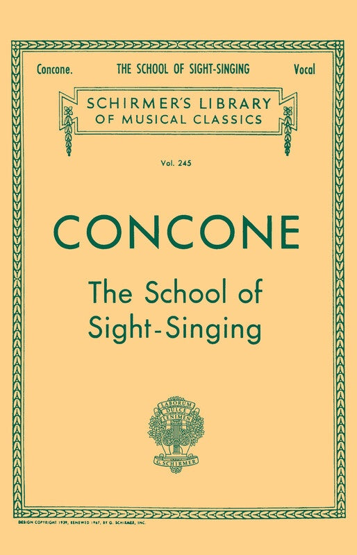 Concone - School Sight Singing