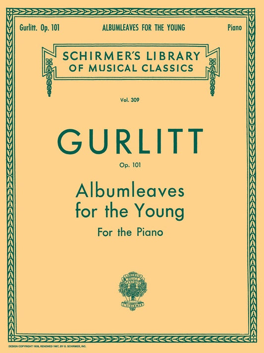 Gurlitt - Album Leaves For The Young Op 101 Piano