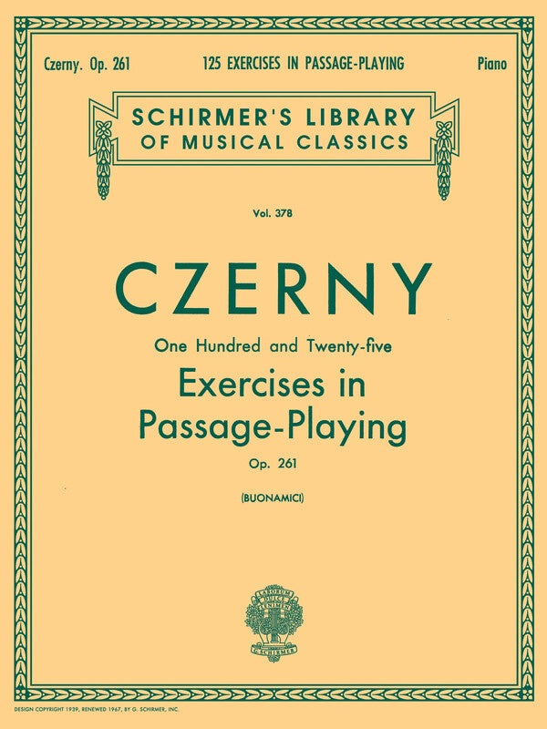 Czerny - 125 Exercises Passage Playing Op 261 Piano