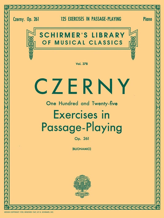 Czerny - 125 Exercises Passage Playing Op 261 Piano