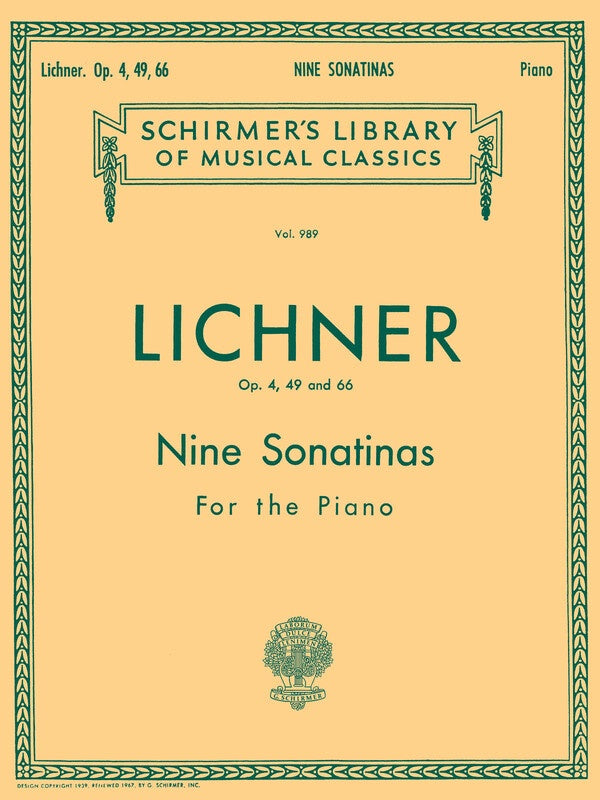 Lichner - 9 Sonatinas Op 4/49/66 For Piano