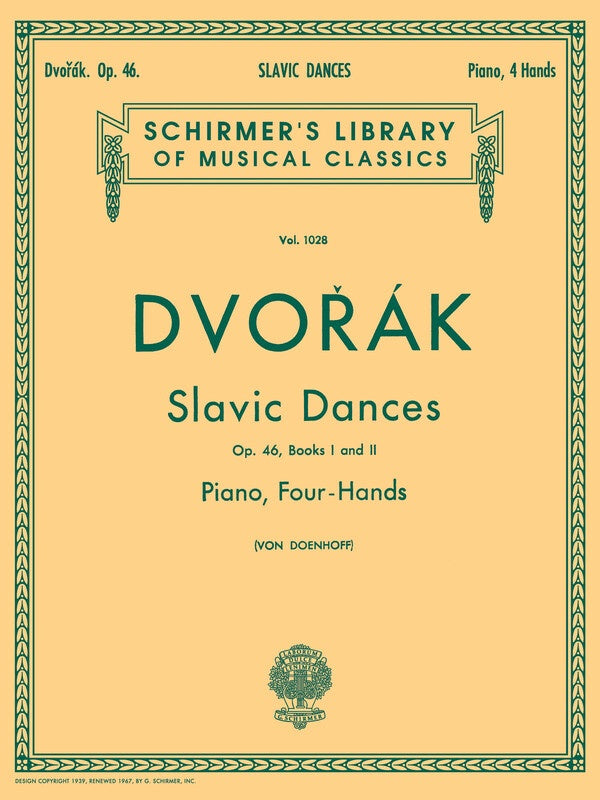 Dvorak - Slavonic Dances Op 46 Piano Duet