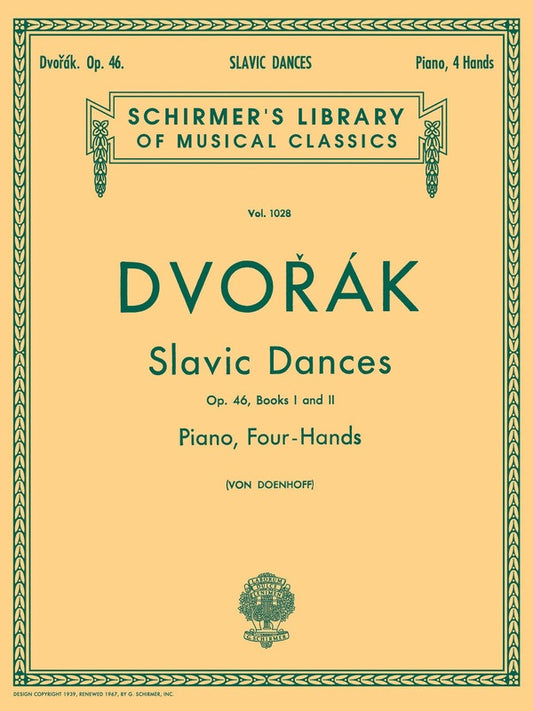 Dvorak - Slavonic Dances Op 46 Piano Duet