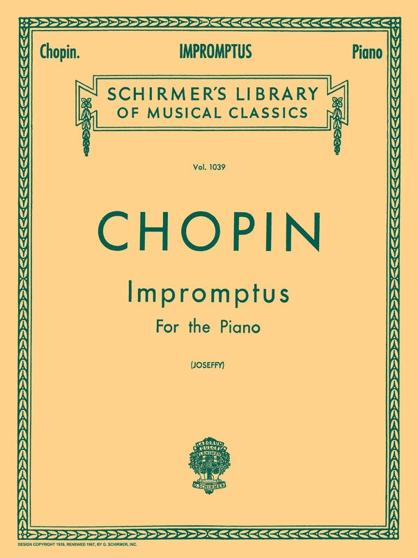 Chopin - Impromptus For Piano Ed Joseffy