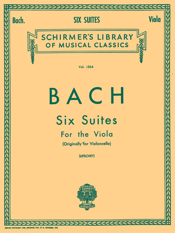 Bach - 6 Suites For Viola